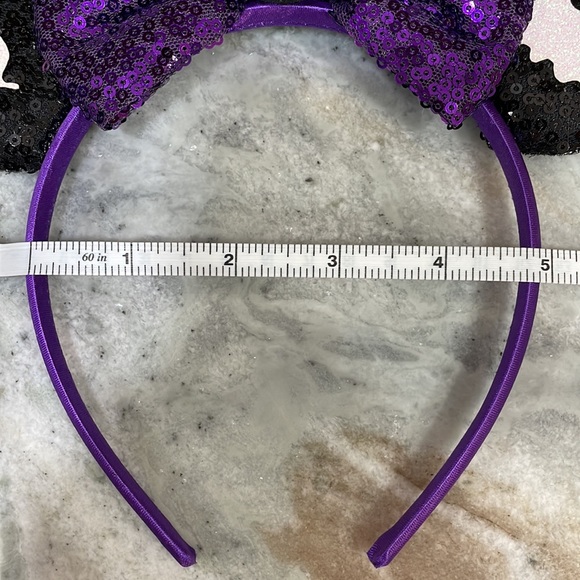 Disney Inspired Mickey as Jack Skellington Minnie Sequin Ears Headband NBC NEW - Picture 9 of 9